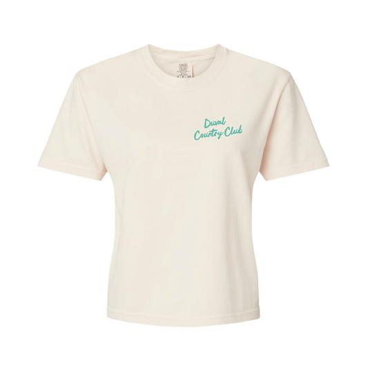 "Aprés Golf" - ladies boxy tshirt