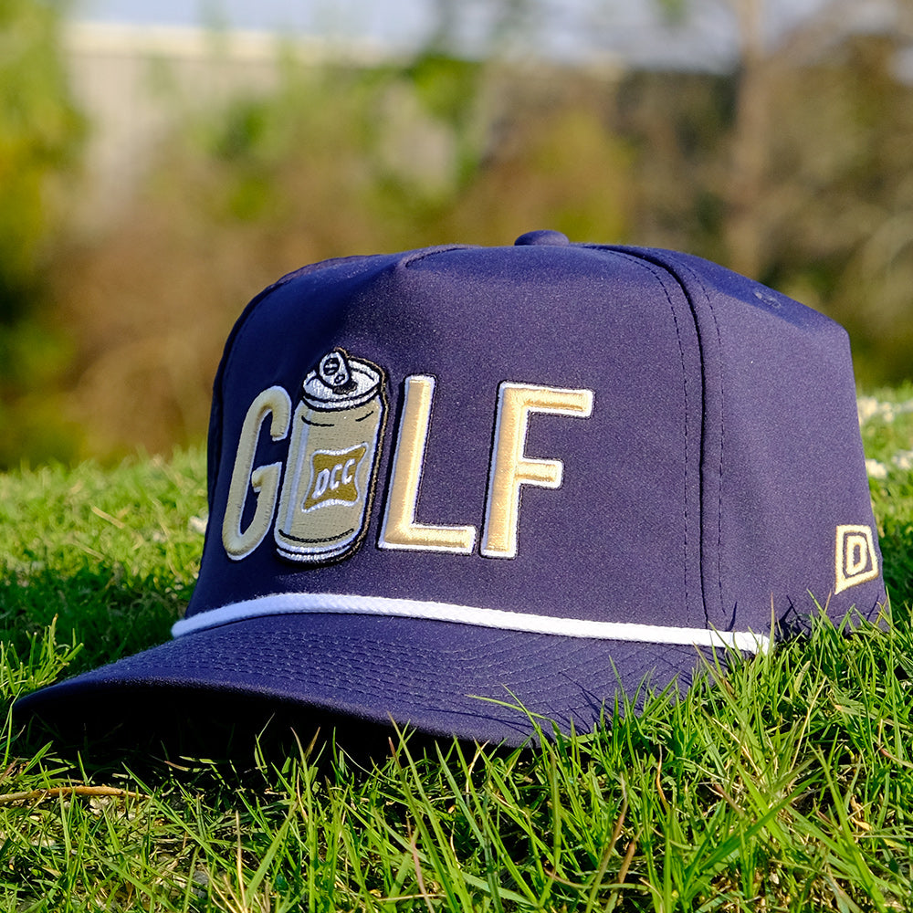 "GOLF" - Navy - caddie hat