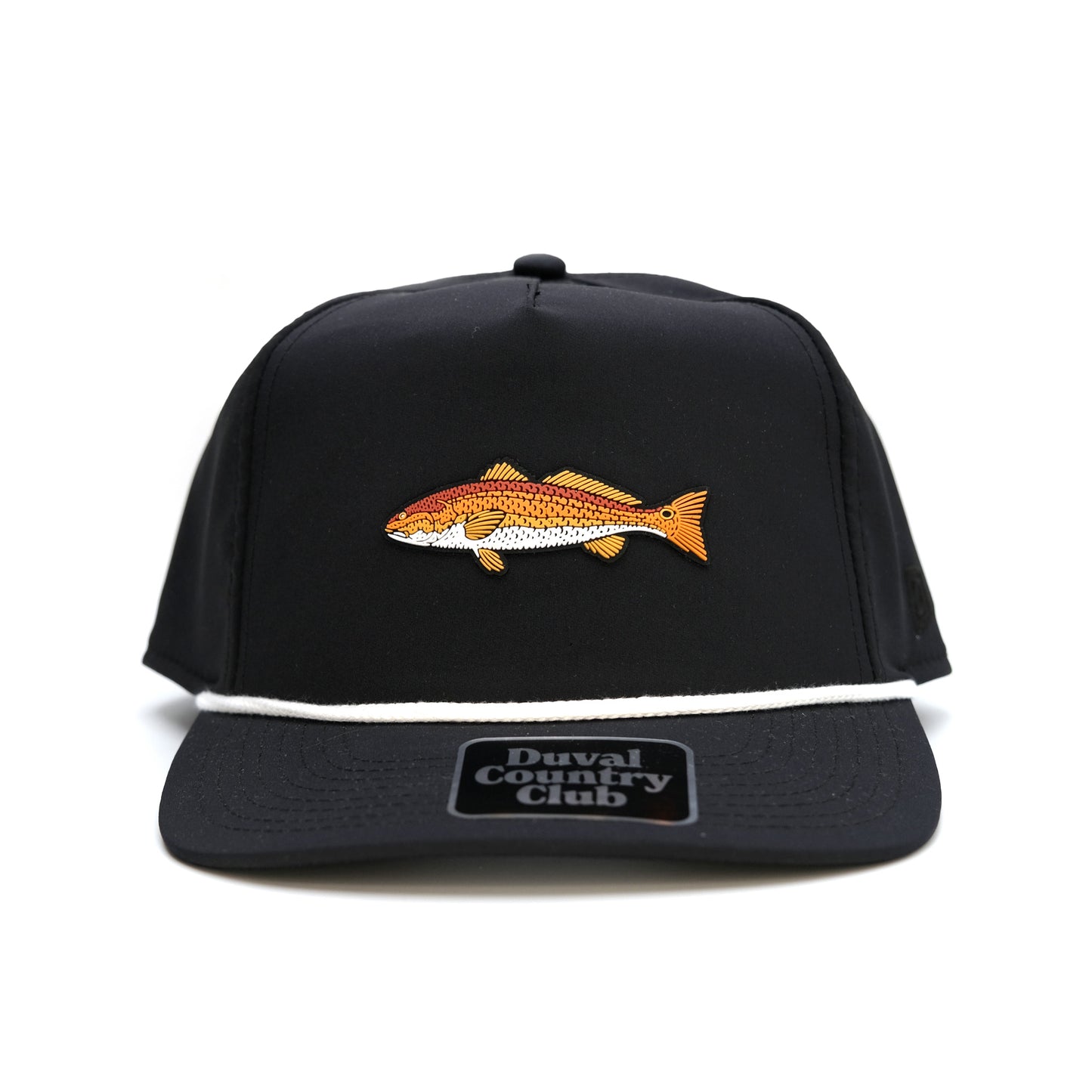 "Redfish patch" - rope caddie hat - black
