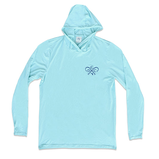 "DCC Sunshirt Seafoam" - LS hooded sunshirt