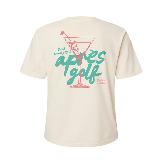 "Aprés Golf" - ladies boxy tshirt