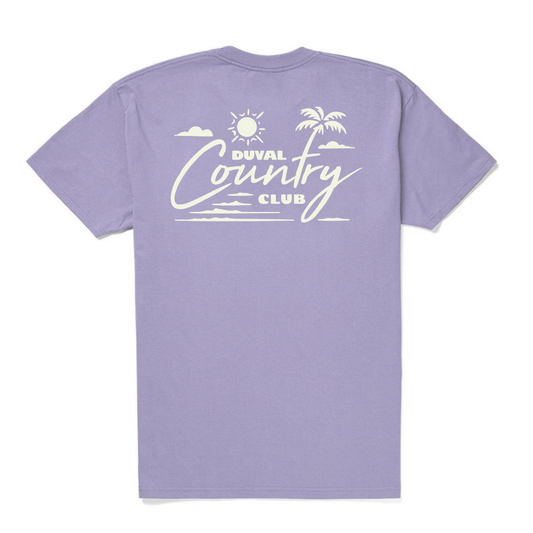 "Country Palms" - DCC lavendar haze tee