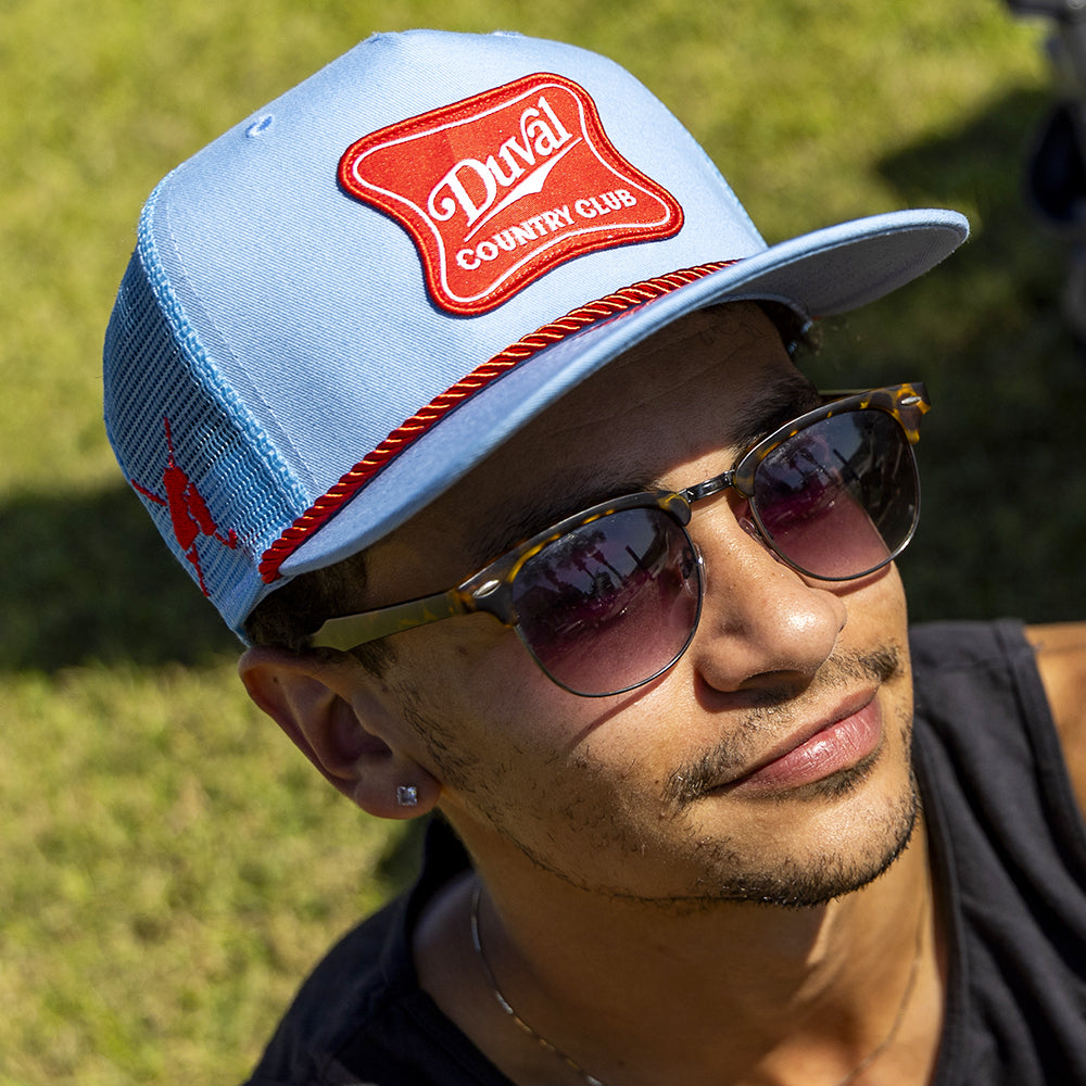 "Highlife" - DCC light blue trucker